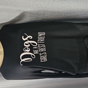 MARY SQUARE"Dogs are a Girls Best Friend " lightweight Sweater Size Large